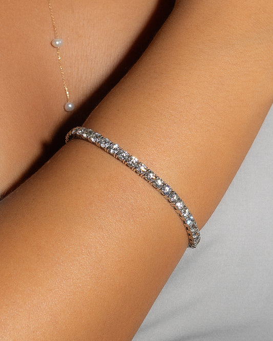 White Tennis Bracelet